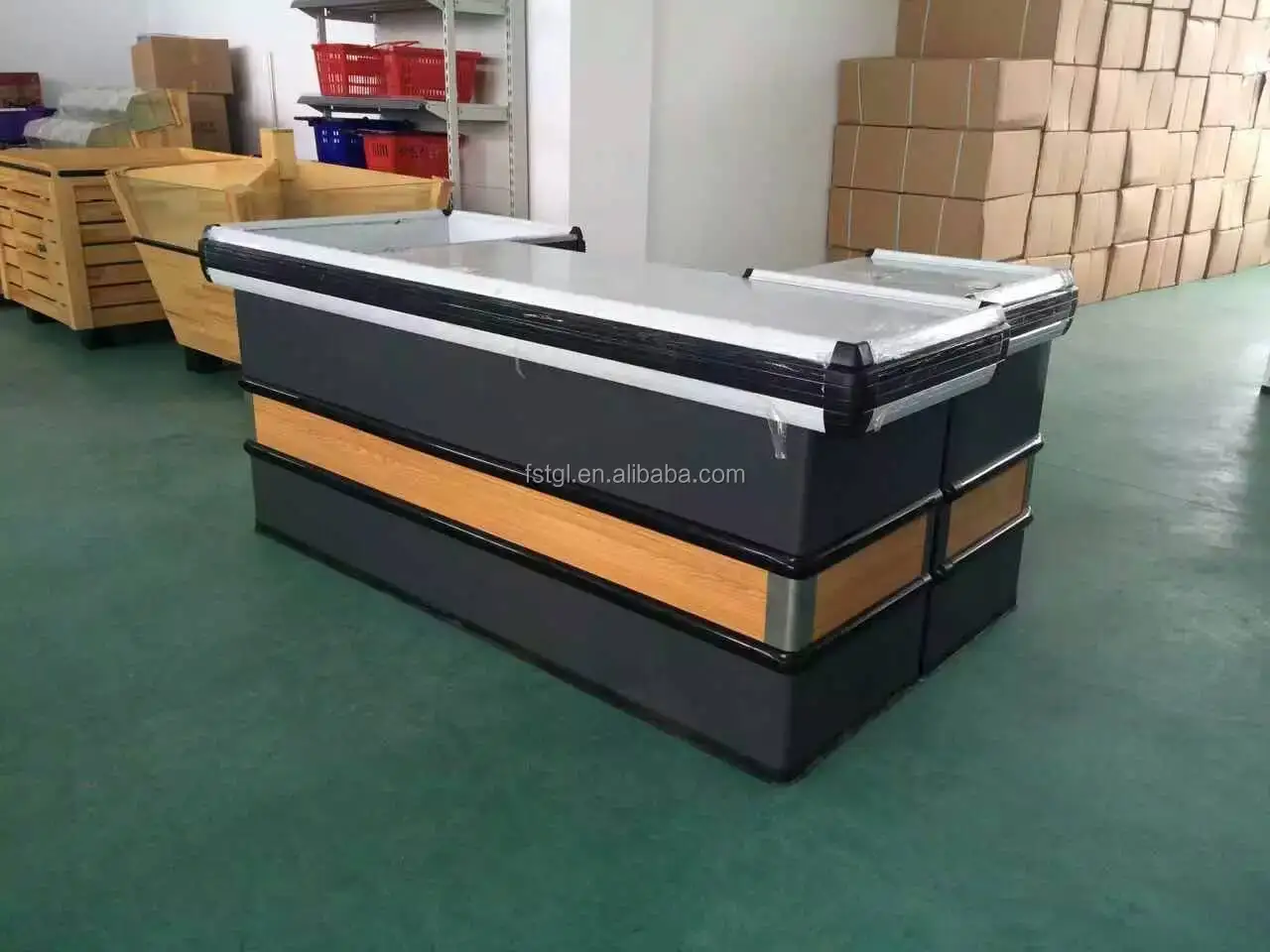 Supermarket Cashier Tables Bill Checkout Counter Dimensions Cash Desk Design