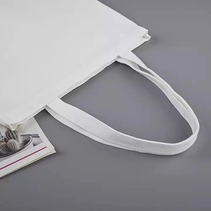 Custom Logo Printed Size Reusable Cotton Women Men Travel Shopper Tote Storage Shopping Bag Fabric Canvas Cloth Beach Handbags