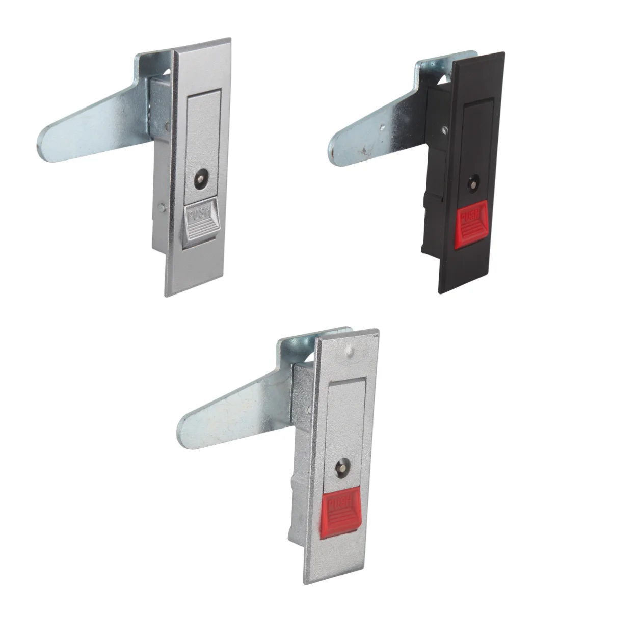 Keyless Zinc Alloy Panel Lock Red/white Button Distribution Cabinet Door File Cabinet With Fire Cabinet Rod Control Lock