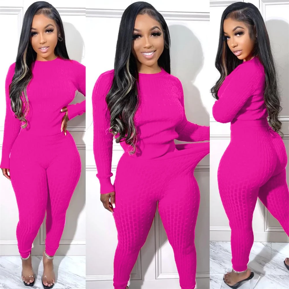 Two Piece Winter Sweater Pants Outfits 