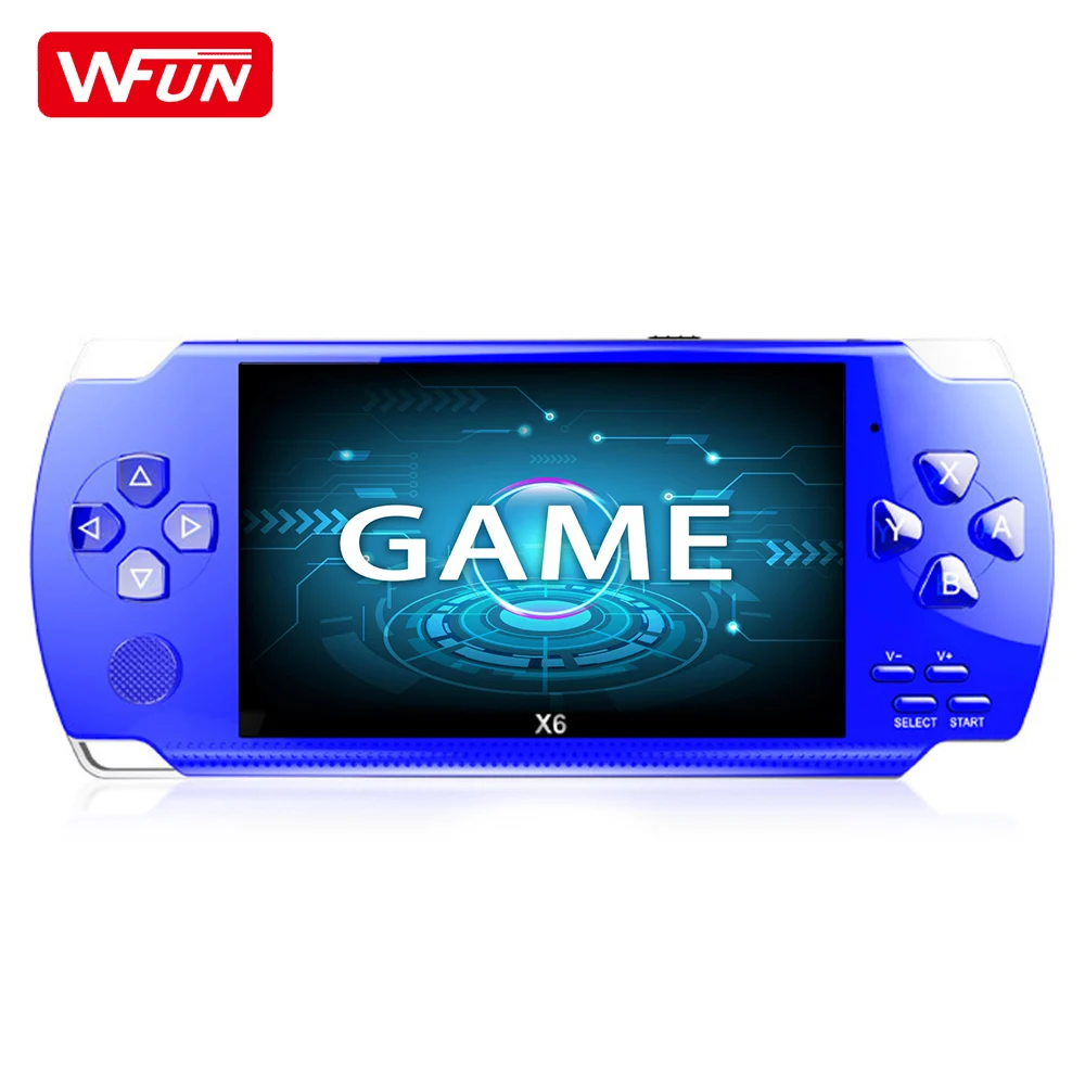 X6 Console MP5 Portable Multimedia 4.3 Inch Retro Handheld Game Player Video Game Console for Consola X6