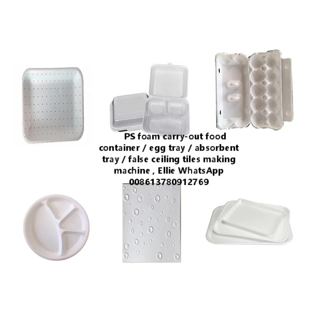 PLA PS EPE XPS Disposable Foam Sheet  Food Lunch Box Production Machine