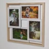 Log color outer frame + white inner frame