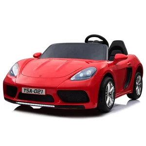 24 Volt Ride on Super Car With Leather Seat & Rubber Tires 180W Motor 2 Seats Big Kids Electric Car for 10 Year Olds