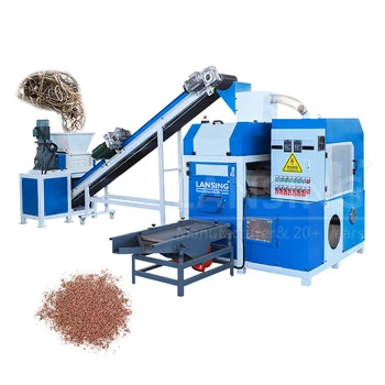 LX-300B 220Kg/H Cable Copper Wire Recycling Sorting Machine Granulator Copper Recycling Cable Machine Copper Granulator