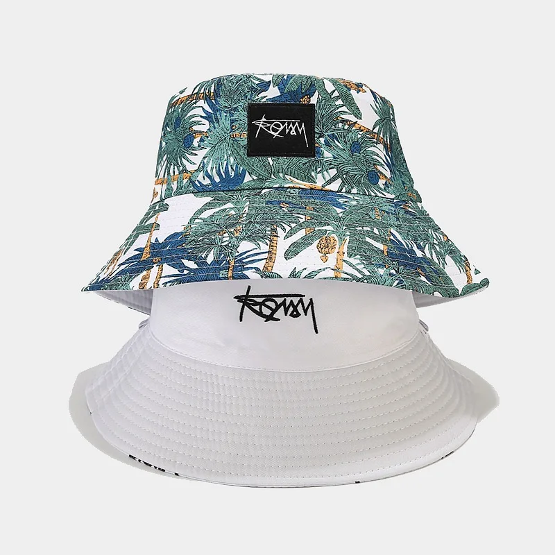 Wholesale 2024 Men's Cotton Fisherman Sun Hat with Floral Prints