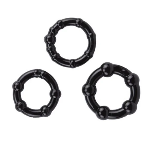 Wholesale Silicone Cock Ring Sex Toy Delay Ejaculation Penis Ring Set Erection Aid Penis Enlarger