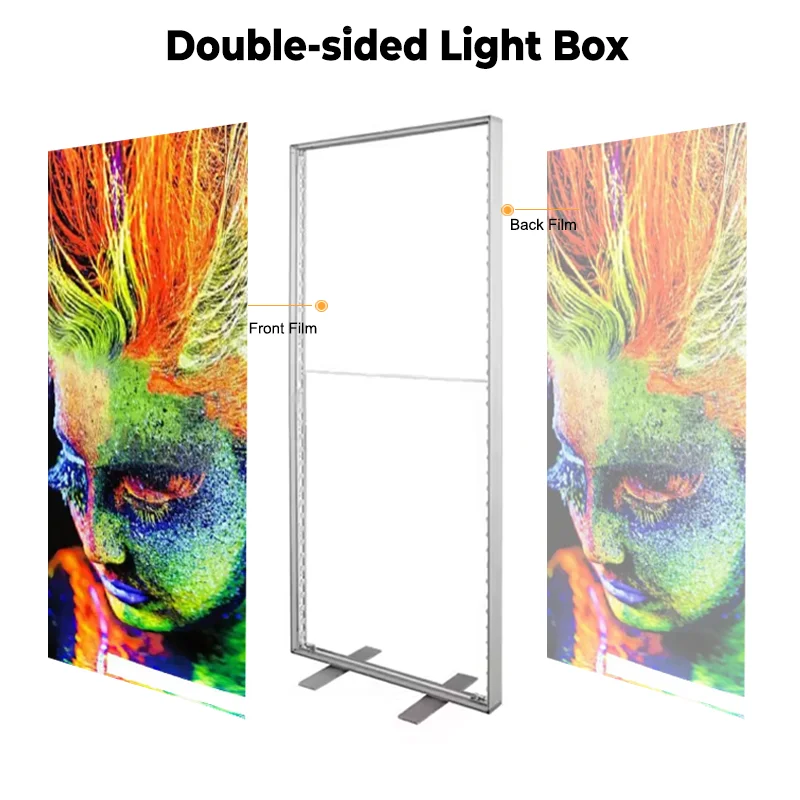 product trade show displays led advertising aluminum frameless lightbox led indoor led stand advertising fabric light box-4