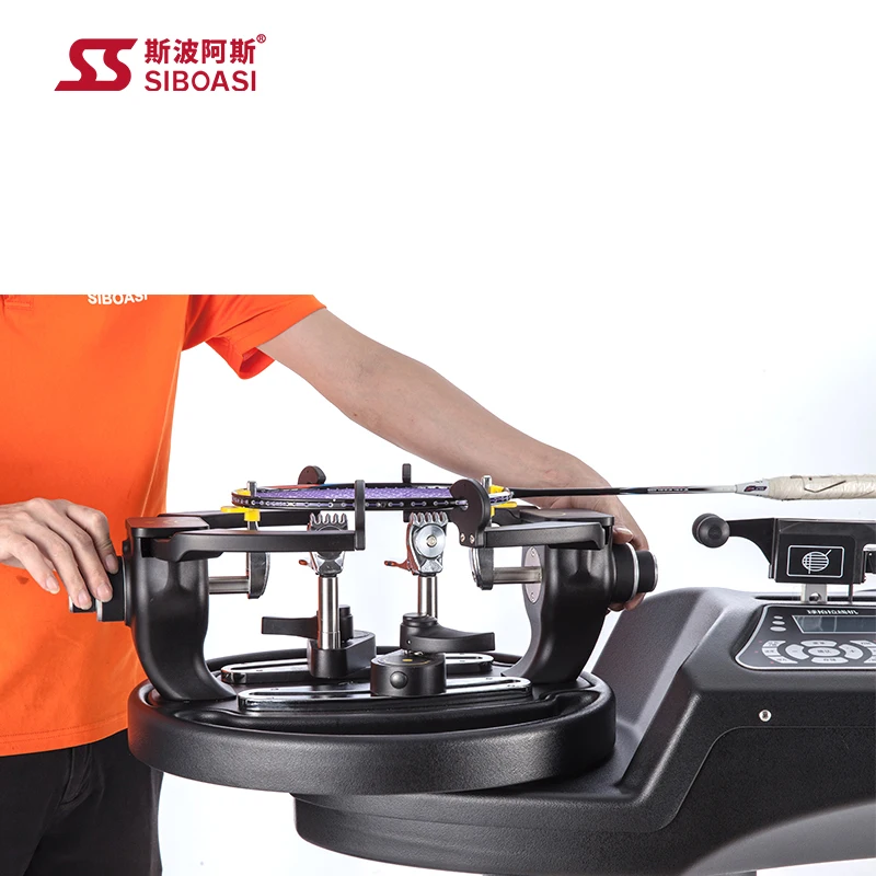 Computer style stringing machine for professional badminton raquet for sale from SIBOASI manufacturer