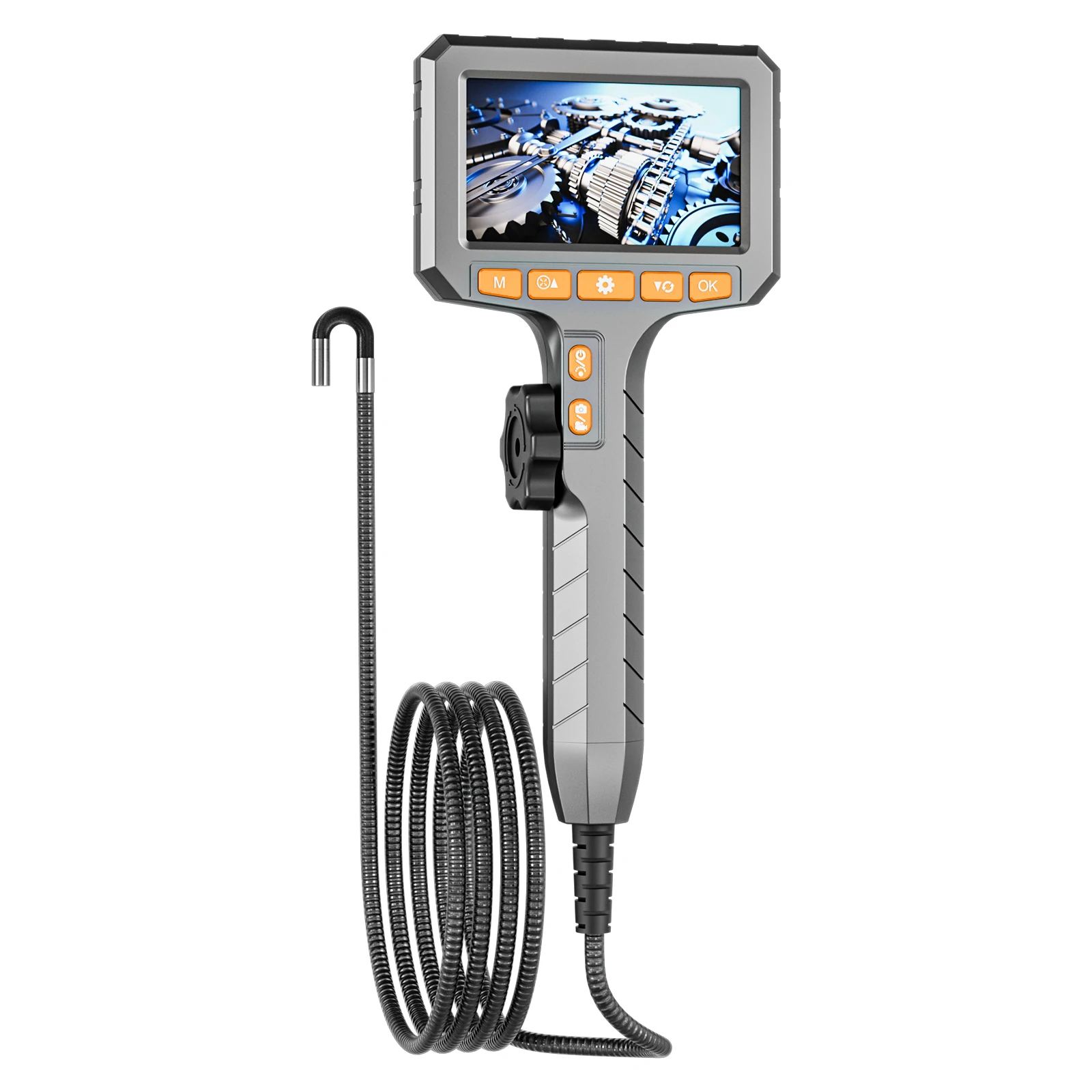 Caméra Endoscope 4 Voies Flexible - Inspection 360°, écran Non Inclus, Idéal Pour Android, IOS, PC