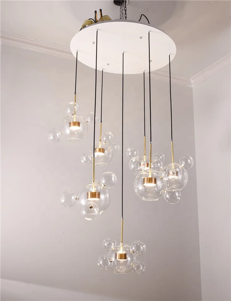 NobleLuminance - Glass Ball Chandelier