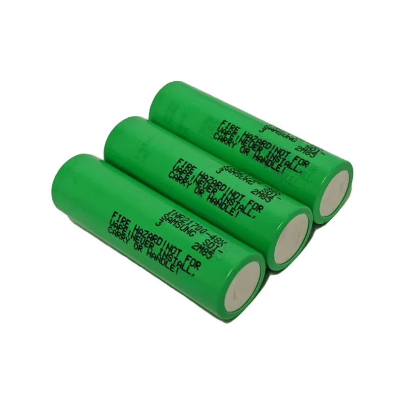 Original Sam Sung 21700 48X Lithium Ion Battery 4800mAh 10A for E-Bikes, Solar Energy & Electric Devices - CE Certified Original Sam Sung 21700 48X Lithium Ion Battery 4800mAh 10A for E-Bikes, Solar Energy & Electric Devices - CE Certified