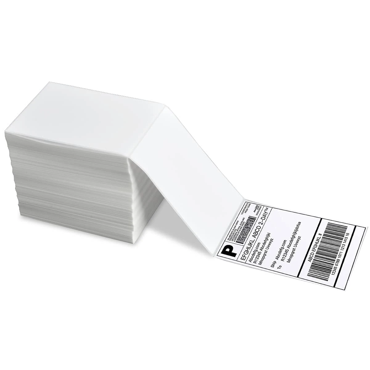 Fanfold 100x150 Thermal Adhesive Paper Sticker 500 PCS/Stack 4*6 Waybill Sticker Thermal Label Printer Printer Label