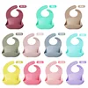 3d solid silicone monochrome bib