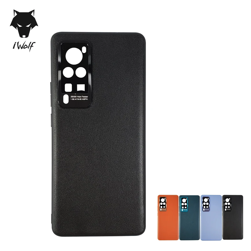 iWolf fashion phones cases Luxury Vintage case for phone PU Leather Back Mobile Phone Case shockproof for vivo x60/x60 pro