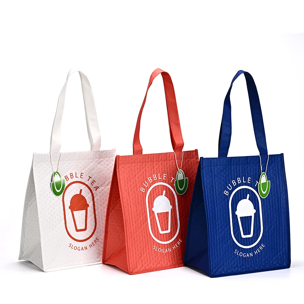 Wholesale Eco-Friendly Recycled RPET Linen Cosmetic Bag Customized Logo Waterproof Shopping Bag Recyclable factory