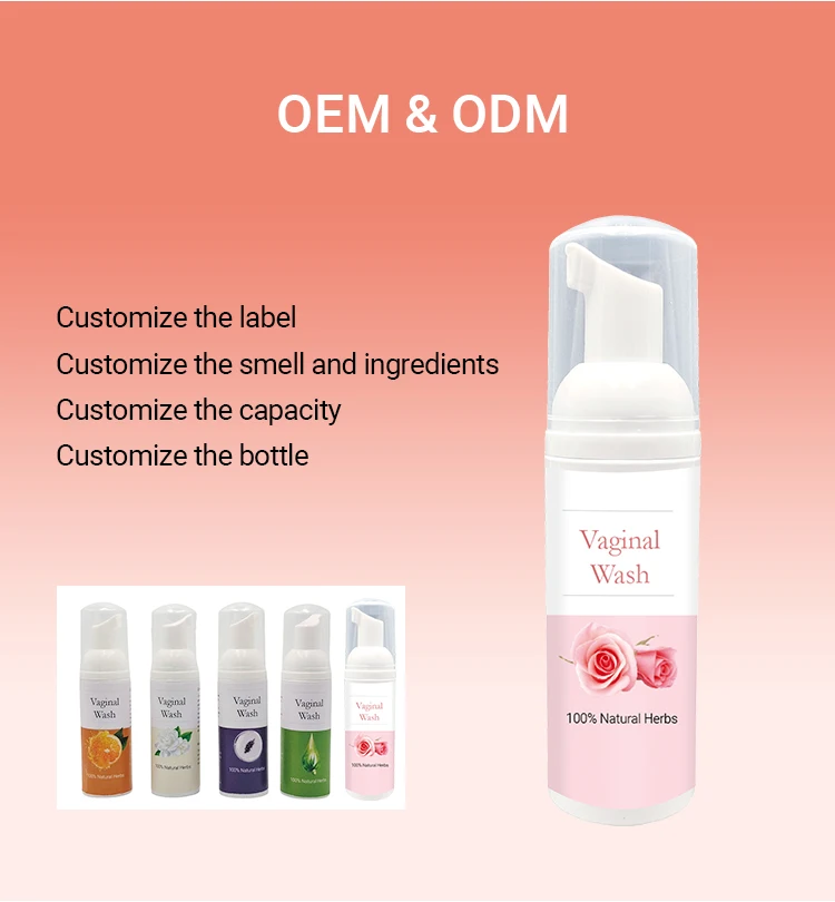 Antibacterial Vaginal Wash Boric Acidic Feminine Wash Yoni Body Wash Foam For Women Hygiene Care