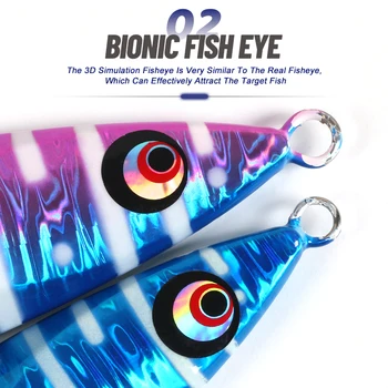 150g Slow Fall Sinking Jigging Lures Twin Assist Hooks Luminous Hard Bait Metal Jigs Saltwater Fishing Lure – Metal Jig – view 5