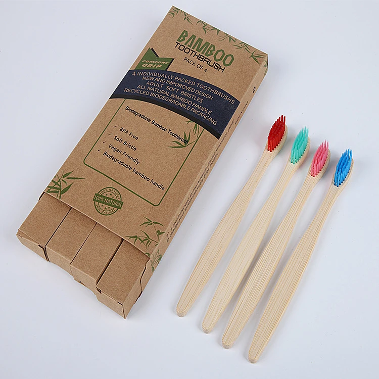 10 Pack Natural Bamboo Toothbrushes – Medium Bristles, BPA-Free Nylon, Eco-Friendly