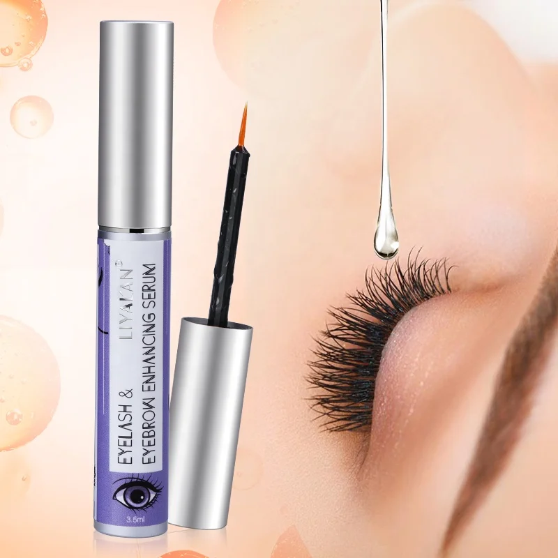 wholesale custom eyebrow enhancer liquid longer eye lash vegan