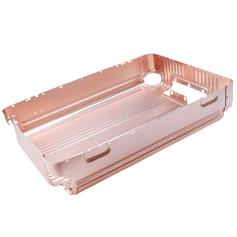 High Quality Customized of color surface anodizing Stainless Steel Sheet Metal Suitcase shell box metal sheet cutting machine