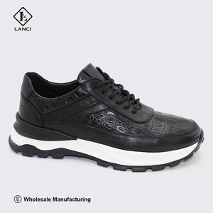 LANCI Odm Shoe Manufacturer Customize Premium Leather Shoes New Fashion Designs of Sneakers for Men High Quality