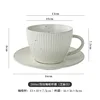 Cup and saucer (sesame white)