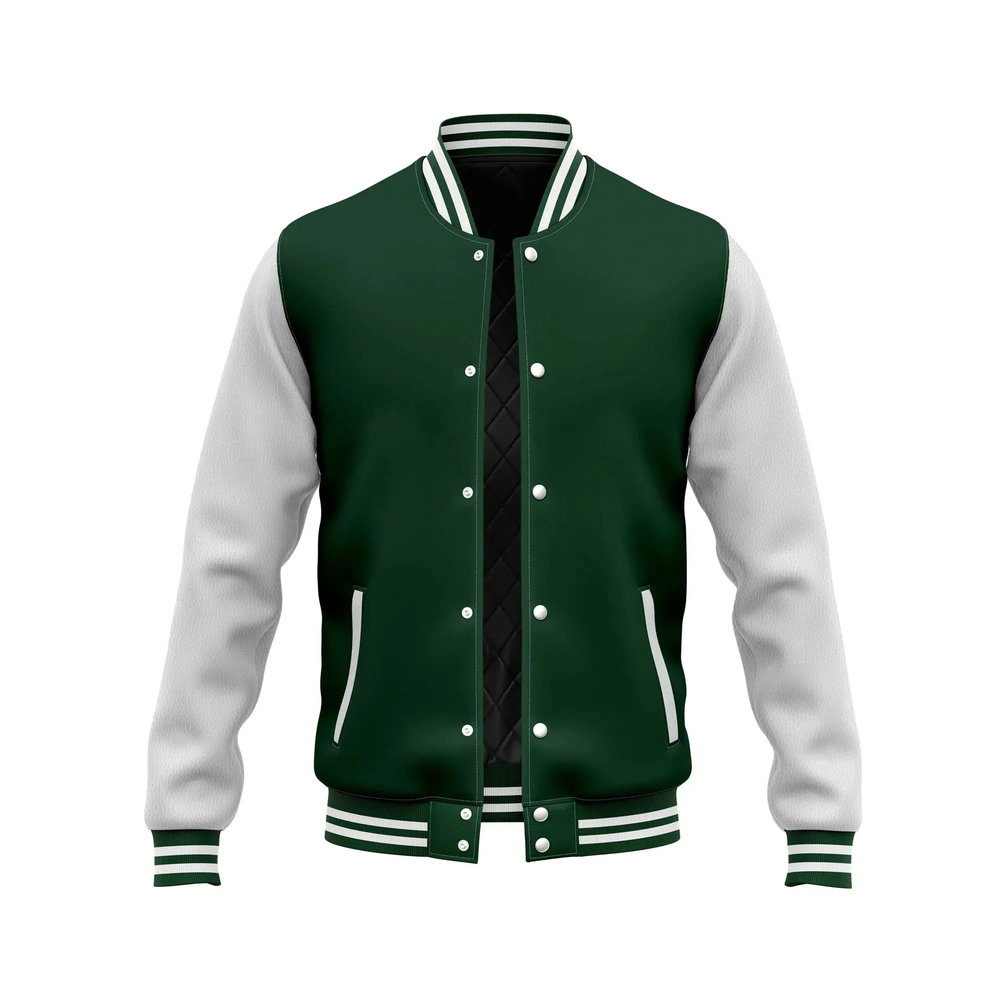 Varsity Baseball Letterman Wool and Leather Premium Quality Unisex Basketball Jacket mens_voghion.com
