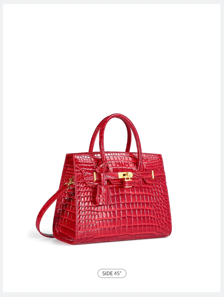 Fashion Crocodile Pu Leather Large Capacity Women Handbag Luxury Custom ...