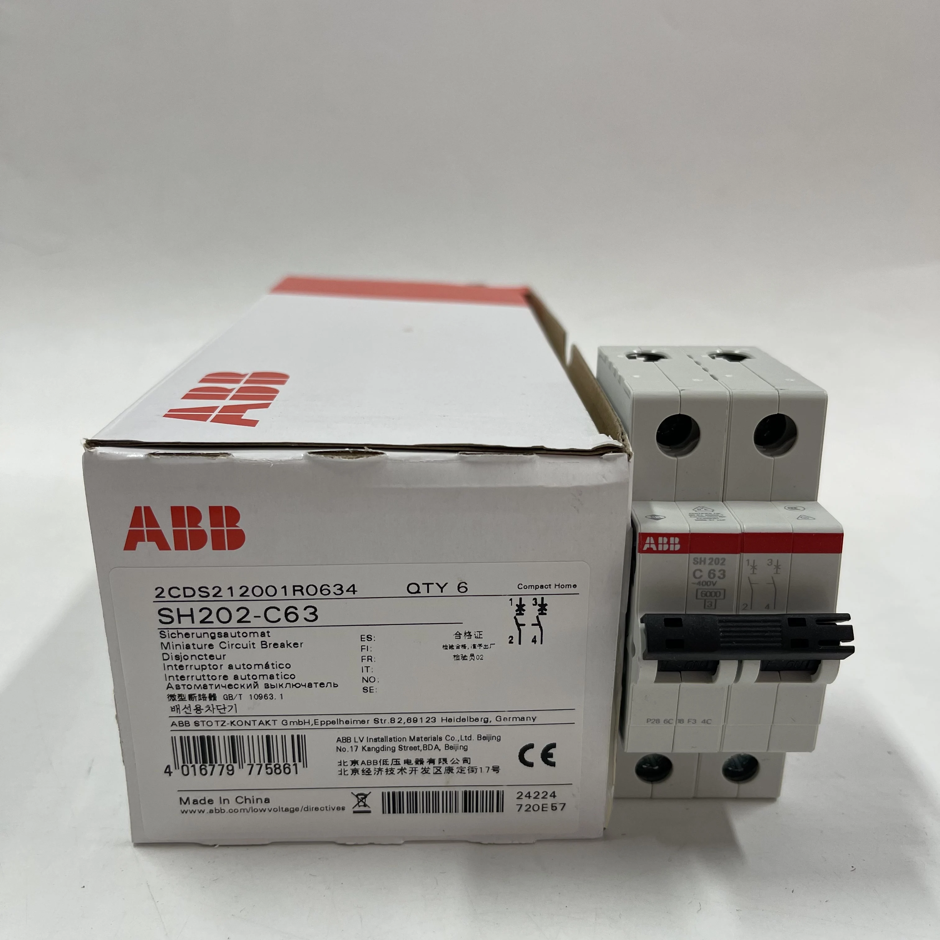 ABB Miniature Circuit Breaker SH202-C63