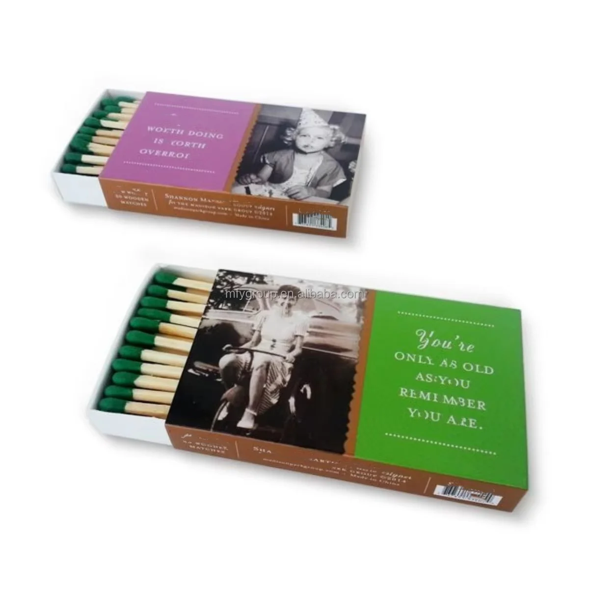 Putter Matchboxes Custom Drawer Classic Wooden Matchboxes - Luxury & Recyclable