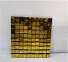Square mirror gold
