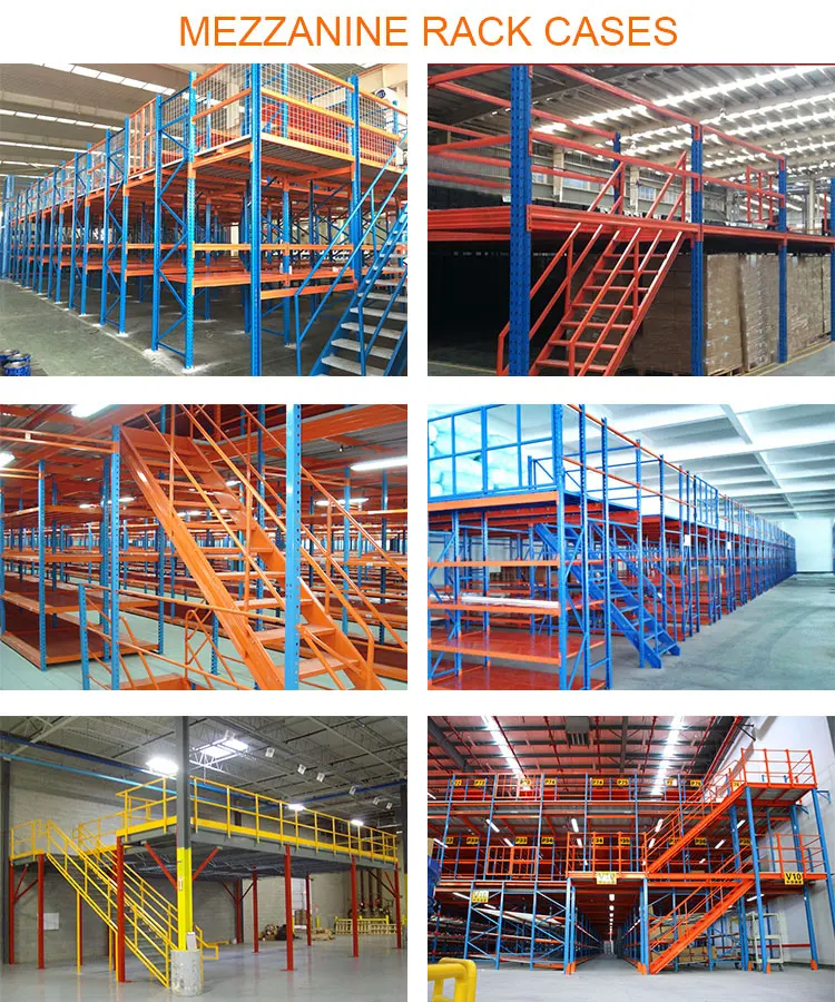 Heavy Duty Multi Tier Steel Grating Floor Mezzanine Platform Mezzanine