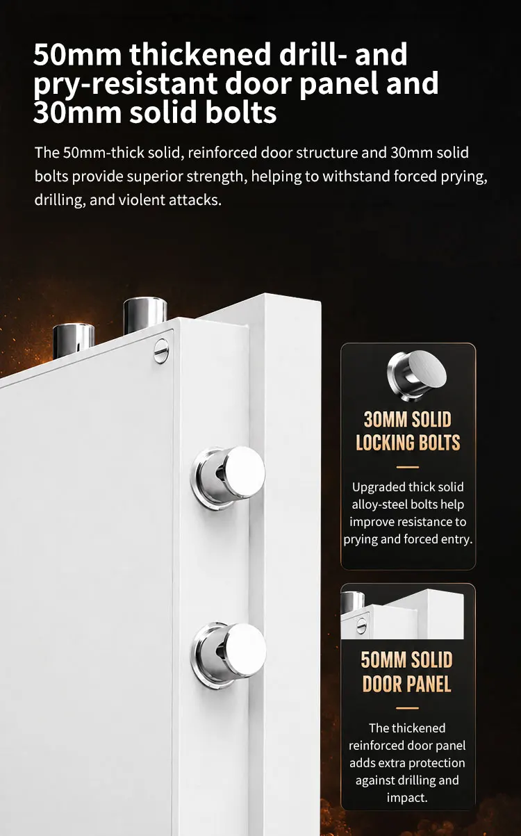 aj 1000 ceqsafe ce certified burglar proof security finance intelligent fireproof security safe box with electronic digital lock-9