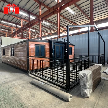 Luxury Expandable Container House Portable Living Container with Good Storage Fabricated Steel Sandwich Panel Homes Shipping