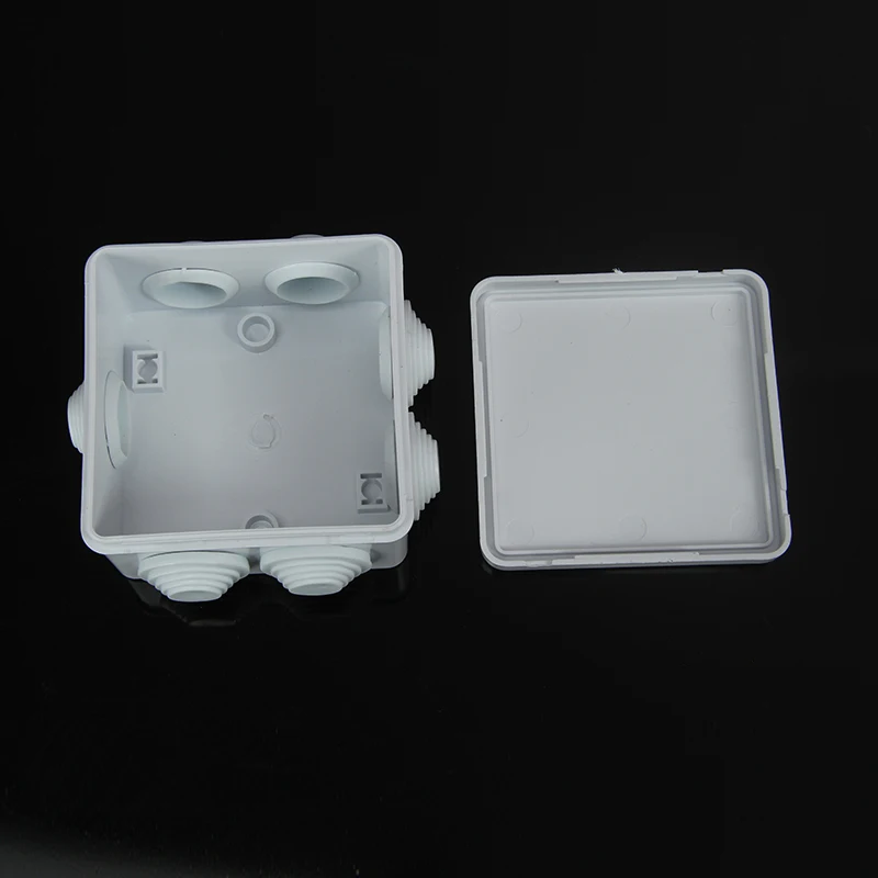 Electric connection Cable branch Power distribution 85x85x50 mm 3.4x3.4x2 inch IP55 IP65 Waterproof ABS Plastic Junction Box