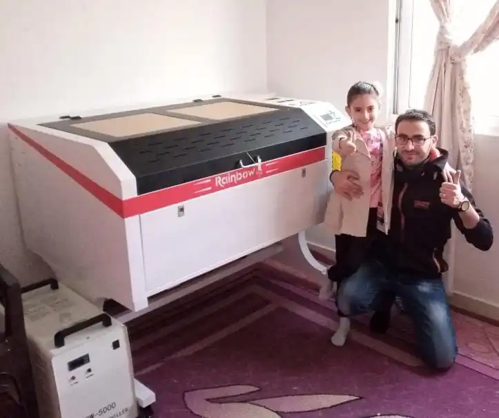Loweest Price 1390 Robotec 100w Laser Cutting Machine for Cutting Vinyl Records