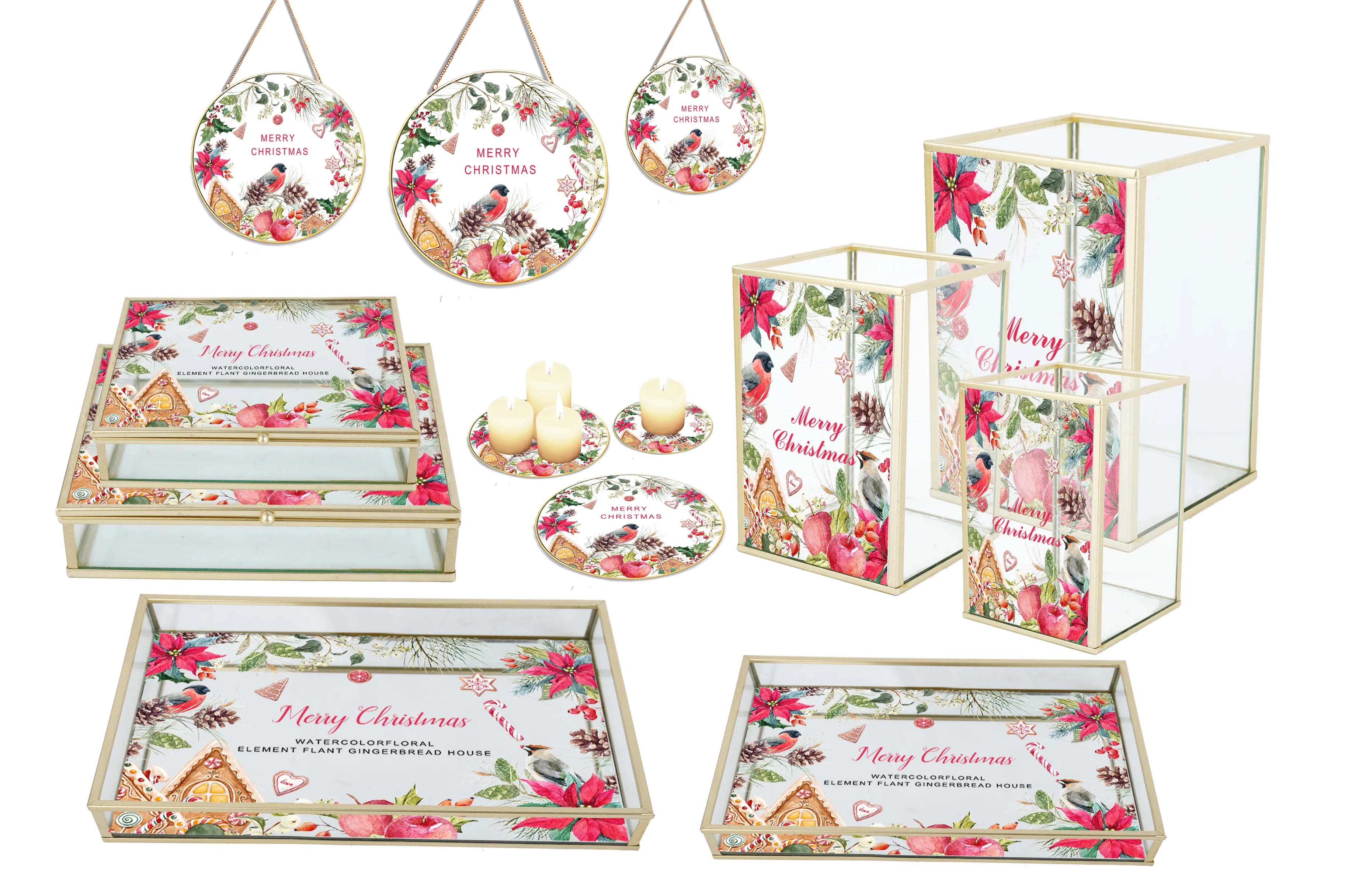 High Quality Jewelry Organizer Tabletop Container Glass Jewelry Storage