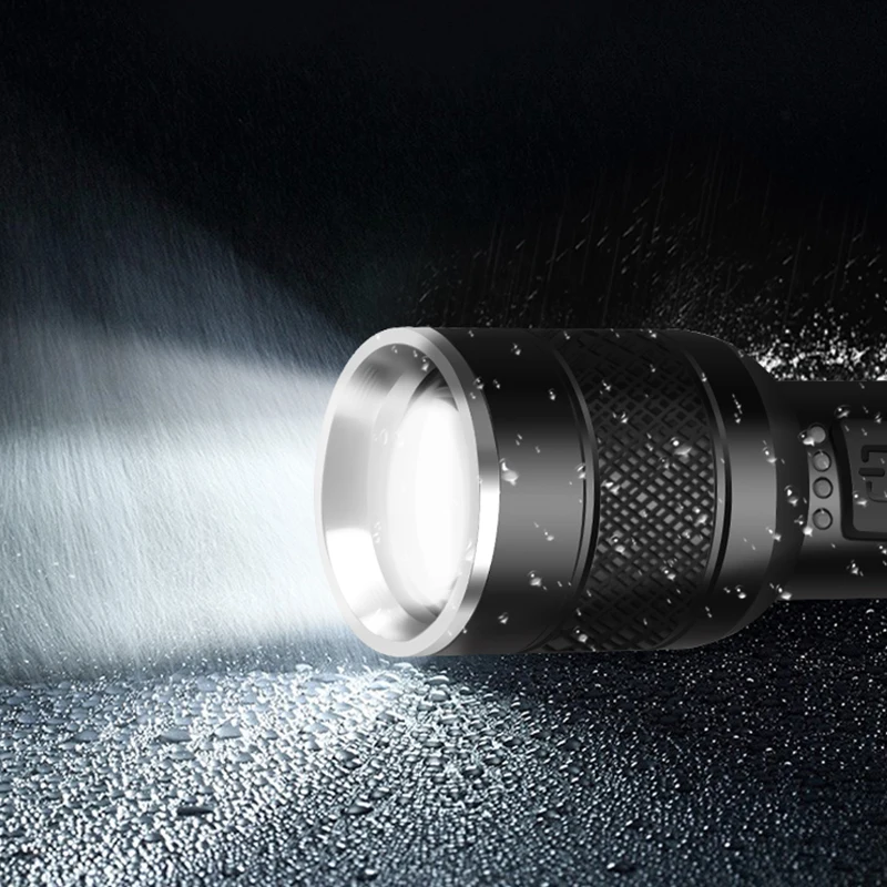 新しい強力なライトXHP90.2超高輝度186LED懐中電灯ランプUSB充電式