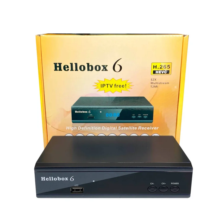 Hellobox 6 DVB-S2 S2X - 1080P Full HD Satellite TV Receiver