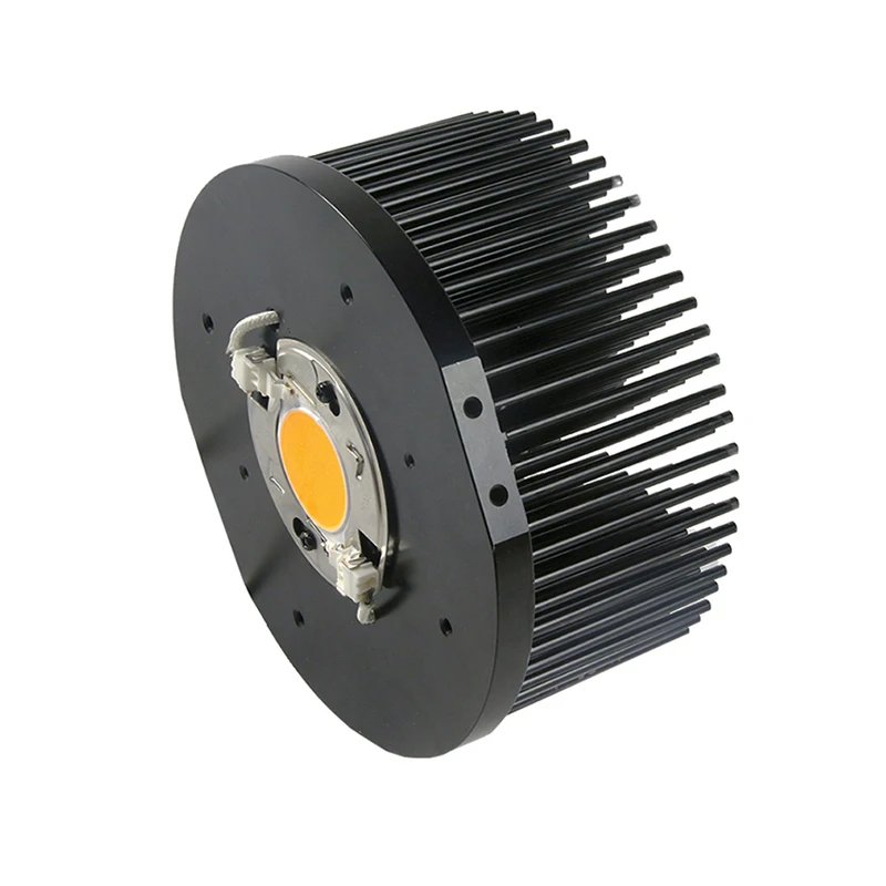 80w Led Grow Light Heatsink Radiator Heat Sink Round Cold Forgized Aluminum Profil Aluminum Vero Aluminum 150mm Black 10000 90W