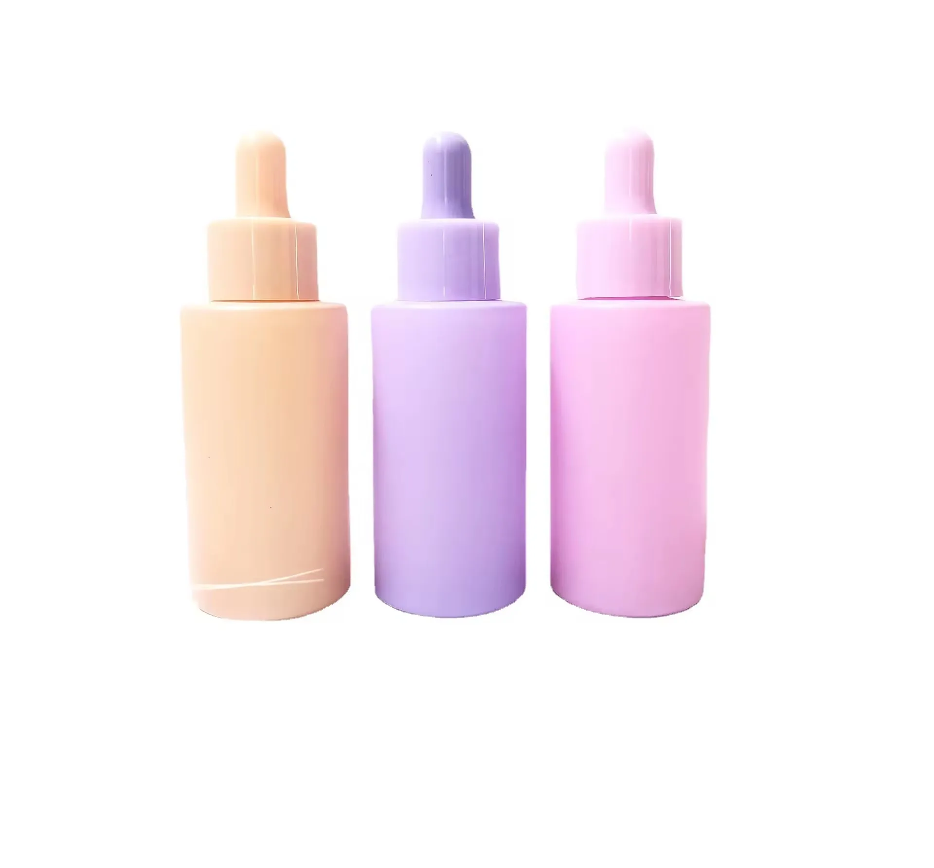 Colorful cosmetic essential oil dropper bottle frosted essential oil bottle glass dropper packaging customization