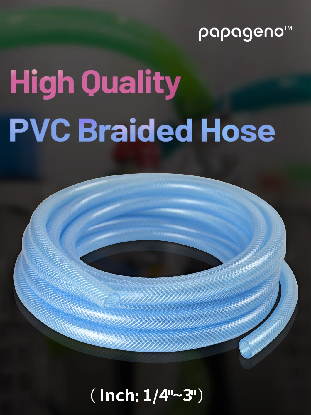柔性纤维增强聚氯乙烯塑料编织水管 - Buy Pvc编织水管,塑料编织管道,增强pvc编织管道 Product on Alibaba.com
