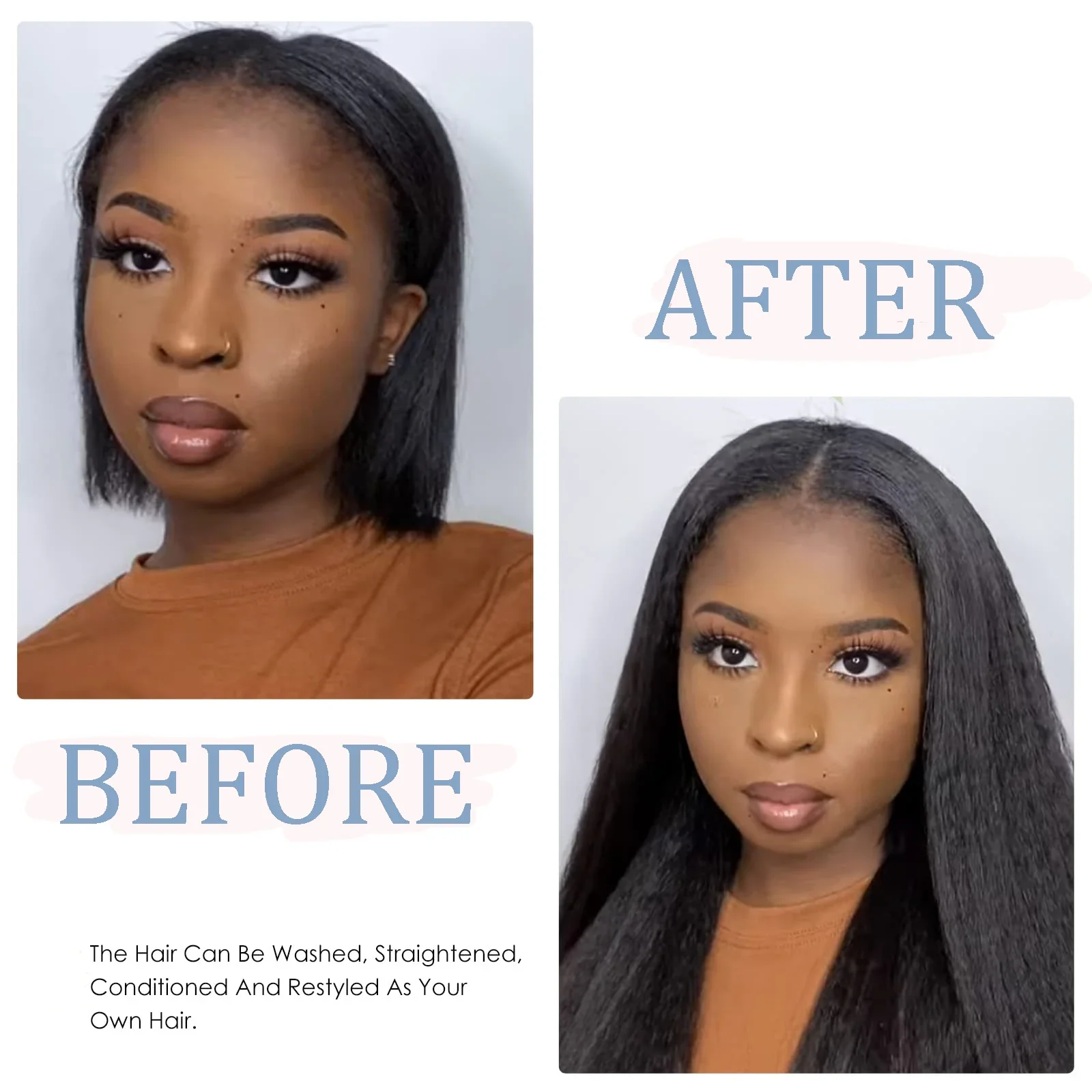 Body Wave Tape In Haarverlängerungen Echthaar – Unsichtbare nahtlose Skin Weft für Frauen_voghion.com