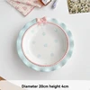 Blue-8"deep plate