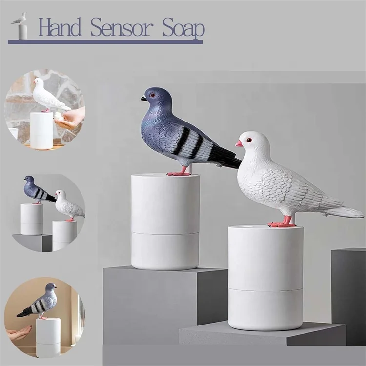 Modern 300ml ABS Foam Pigeon Soap Dispenser Infrared Sense Automatic Bird Poop Soap Dispenser for Hotel Use
