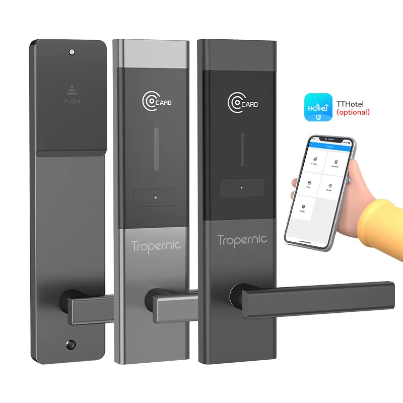 Intelligence Key Card Safe System Stainless Steel Electronic Rfid Room Security Door Smart Hotel Locks
