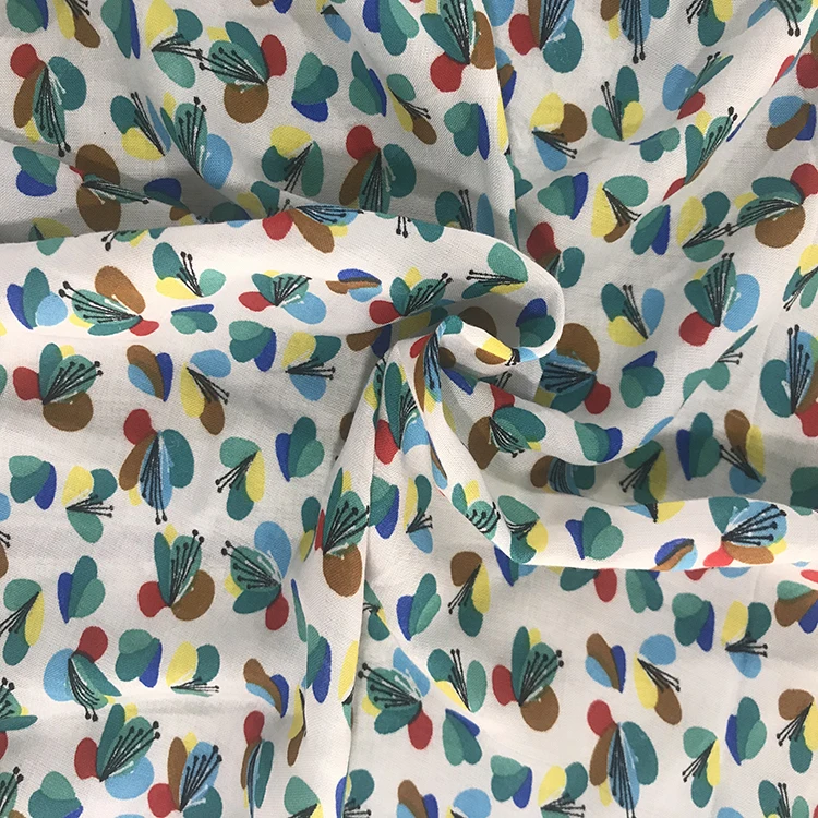 32S 36S дешевая вискозная ткань с принтом из Китая