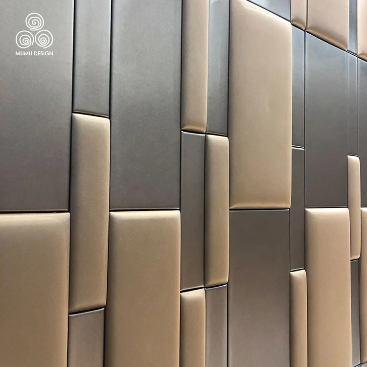 MUMU 3D Embossed Paintable Interior Coating Fluted Decor Textured MDF Colorful Decorative Wood Wall Board Panel
