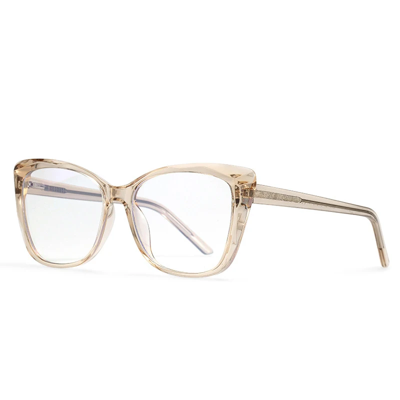 Retro Women Cateye TR90 Frame Spring Hinge Blue Light  display picture 1